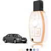 TOOMUME Cover Chiave TPU, Custodia Chiave Adatto per Mercedes Benz A/B/C/E/G/R/S Classe GLA GLC GLE GLK SLK CLA CLK CLS AMG W203 W204 W211 W212, Copri Chiavi Guscio Chiave Auto Telecomando - Smart Key