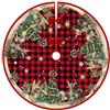 Huifengjie Tappeto per Albero di Natale, 120cm Gonne Albero di Natale Copri Base per Decorazioni Natalizie, Christmas Tree Skirt(07)