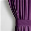 AmeliaHome Tenda effetto velluto, 140 x 270 cm, viola, 1 pezzo, tenda oscurante con occhielli, in velluto, decorazione per finestra, leggera e luminosa, colore: viola