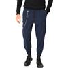 Ciabalù Pantaloni Cargo Uomo Made in Italy Pantaloni Uomo Eleganti Invernali con Coulisse Elastico e Laccio in Vita Tinta Unita con vestibilità Comoda (IT, Testo, XL, Regular, Regular, Blu)