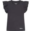 Pepe Jeans Quanise, T-shirt Bambine e ragazze, Grigio (Infinity Grey),6 anni