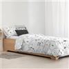 Kids&Cotton Copripiumino Brail Bianco 175 Fili 180x220 cm