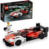 LEGO Speed Champions Porsche 963 76916, kit di costruzione di auto da corsa, giocattolo per bambini, set da collezione 2023 con minifigure del conducente