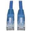 Tripp Lite Eaton Cat6 Gigabit Snagless Molded UTP Patch Ethernet, cavo RJ45 maschio-maschio, 1 piede / 0,3 metri (N201-001-BL)
