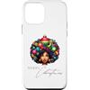 Black Girl Christmas Miracle Holiday Gif Custodia per iPhone 12 mini Ragazza nera magica pelle marrone ragazze melanina sorella di Natale