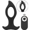 Anos RC Butt Plug with a Hole Black