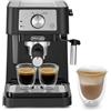 Delonghi De'longhi ec260.bk macchina da caffè per polvere o in cialde e.s.e., sistema latte manuale, facile da usare, serbatoio estraibile da 1.1 l, caldaia acciaio inox [classe di efficienza energetica a+]