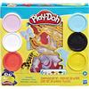 HASBRO ITALY Srl Play-Doh Forme Animali Assortiti - Set con 6 Vasetti di Pasta Modellabile e Formine per Bambini