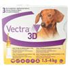 Vectra - 3D Cani 1,5-4Kg Pulci e Zecche Confezione 3 Pipette