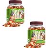 Little One VEGETABLE MIX Snack | Confezione Doppia | 2 x 140 g | Alimento complementare per roditori e conigli nani | Miscela composta da sette tipi di verdure essiccate