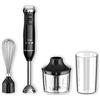 MIDEA MJ-BH6001W Frullatore ad Immersione con Accessori Multifunzione, Potenza 600 Watt, Acciaio Inox, Colore Nero