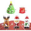 QUOHE Giocattoli a Carica Manuale Natalizi, 5 Pezzi Personaggi a Molla Riempimento del Calendario dell'avvento Calze Natale Feste Regali, Natalizia Giocattolo per Carica Regalo per Neonati Bambini Adulti