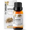 SenseLAB Olio essenziale di Vetiver - Olio di Vetiver Terapeutico Naturale e Puro al 100% per diffusore di Aromaterapia - Concetrazione e alleviare la Tensione - Olio Profumato (10 ml)