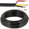 ETUKER Cavo per Veicolo 4 Poli 10M Cavo Elettrico per Rimorchio,Cavo a 4x0.75mm² Rotondo Adatto per Rimorchi