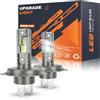 JOSHF Lampadina H4 LED 2024 Faro Migliorato per Auto e Moto, Anti-Errore CSP 18000LM 6500K Luce Bianca LED H4 Lampda per Auto, Sostituzione Lampadina Alogena, LED H4/HB2/9003 DC12V, 2 Lampadine