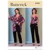 BUTTERICK Paper Pattern B7001H5 - Cartamodello per giacca, canotta e pantaloni da donna, taglie 38-42-46