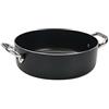 Pentole Agnelli ALSA106SS32 Casseruola Bassa Antiaderente Spessore 3 Millimetri con Due Maniglie Inox, Diametro 32 cm