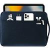 Voova Custodia Tablet 11 12 12,9 13 Pollici (30,5×21,5×2,5CM) Custodia Cover, Custodia Protettiva Sleeve Borsa per 13.6 Macbook Air, 13.3 Macbook Pro IPad Pro 12.9, Chromebook 11 Thinkpad 11.6, Blu