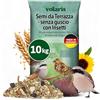 Eggersmann volaris Grani da terrazza con insetti, 10 kg, senza guscio, mangime per uccelli selvatici con vermi di farina, semi di girasole, UVM. Mangime per tutto l'anno, ricco di proteine ed energia,