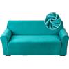 Highdi Copridivano Elasticizzato 1 Posti con Braccioli, Fodera per Divano, Universale Copridivani Copri Divano per Poltrone Mobili Sofa Protettore (Turchese,1 Posti)