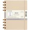 Moleskine Agenda Mensile 2022, 2023, Agenda Mensile 12-Mesi, Agenda Universitaria, Agenda Mensile con Copertina Rigida, Formato XL 19 x 25 cm, Remake Sand