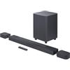 JBL Bar 800, Soundbar a 5.1.2 Canali per TV con Casse Altoparlanti Surround Rimovibili a Batteria, Telecomando, True Dolby Atmos, Connessione HDMI eARC con 4K Dolby Vision, 720 W, Nero