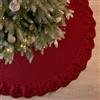 DEMIUKO 92CM Gonne per Alberi di Natale Rosso Tappeto per Albero di Xmas Tappetino per Copertura Base Tree Christmas Tappetino di Natale per Casa Vacanza Decorazione per Albero di Xmas