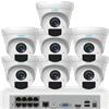 UNIARCH KIT videosorveglianza con 4 telecamere 4MP dome audio NVR 8 canali 5MP HDD 1TB