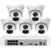 UNIARCH KIT videosorveglianza con 4 telecamere 4MP dome audio NVR 8 canali 5MP HDD 1TB