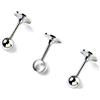 Merriway Bulk Hardware BH05076 portasciugamani supporto kit CP 2 x prese di fascia e 1 x supporto centrale 25 mm