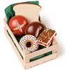 Erzi 28237 Prodotti Alimentari da Forno, Legno, Multicolore, 5 Pezzi