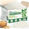 VEGISHINE Cera di Soia per Candele, Naturale Cera di Soia per Candele 4kg 3.6kg, Cera per Candele fai da te, Prima Qualità Cera di Soia per Candele 1kg 2kg 5kg 10kg