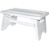 WELL HOME MOBILIARIO & DECORACIÓN Well Home Sgabello multifunzione 'Ara' staccabile Bianco