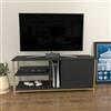 Hanah Home Supporto per TV, melammina, Oro Antracite, Taglia Unica
