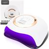 GASHIO® Lampada UV per unghie in gel - lampada LED con timer e sensore - asciuga unghie per tutti gli