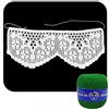 Crochet by Patty Bordo Verde ad uncinetto con fiori lavorato a filet in cotone altezza 12 cm per 60 cm (2BR) - Made in Italy
