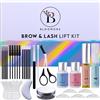 BLOOMORA Laminazione Ciglia Kit Completo, Kit per laminazione sopracciglia, Soluzione 2 in 1, Kit per la Laminazione delle Sopracciglia a Casa, Durata 6-8 Settimane, 15 Applicazioni, DIY Lash Lift Kit