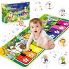 UCAMP Tappetino Musicale per Bambini con 19 Suoni Musicali,Tappeto Musicale Bambini 1 Anno con 10 Animali,Tappetino per Pianoforte,Giochi Bambini 1 Anno (110×43cm)