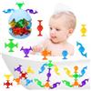 Yimomoyi 52PCS Ventose Gioco per Bambini, Montessori Giocattoli a Ventosa, Giochi Bagnetto Neonato Piscina Bagno, Giocattolo a Ventosa Sensoriale, Silicone Aspirazione Giocattolo per Bambini 3 4 5 6 7 8 Anni