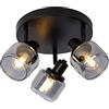 LUCIDE Bjorn Lucide-BJORN-Plafondspot-77979/13 - Faretto in metallo, 120 W, colore: Trasparente
