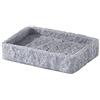 GEDY G-Canton Porta saponetta Grigio, Misure e Peso: 2,4X12,2X8,6 CM & 0,33 kg, Porta Sapone Solido Realizzato in Resina e Sabbia, Finitura Antracite, Design R&S Gedy, 2 Anni di Garanzia