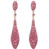 Ever Faith, Orecchini pendenti da donna con motivo a goccia in cristallo austriaco e base metal, colore: Tonalità oro rosa., cod. 13000886-15