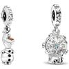 TCZNAF Ciondolo Amore e Famiglia Charm Pendant Compatibile per Bracciali Europei Festa della Compleanno e San Valentino Gifts da donna
