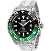 Invicta Grand Diver - Orologio da Uomo in Acciaio Inossidabile con Movimento Automatico, Argento/Verde - 47 mm
