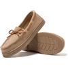 JOMIX Mocassino Donna Invernali Scarpe Slip On Effetto Scamosciato Ragazze Comode MD1046 Beige, 39