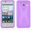Cadorabo Custodia per Huawei Ascend Y300 in Lila Orchidea - Morbida Cover Protettiva Sottile di Silicone TPU con Bordo Protezione - Ultra Slim Case Antiurto Gel Back Bumper Guscio