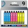 Pilogico 9 Cartucce compatibili con Epson T1285 T1281 T1282 T1283 T1284 XLC13T12854010 per Stylus SX125 SX130 SX230 SX235W SX445W SX440W SX438W SX435W S22 SX430W SX425W SX425 SX420W BX305F BX305FW