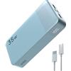 NOBIS Power Bank 20000mAh Power Bank 35W Ricarica Rapida USB C Ingresso/Uscita, PD QC 4 Porte Caricatore Portatile con Display LED, Compatibile con Phone 17 (Blu)