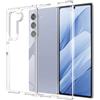 Mkej Cover Compatibile con Samsung Galaxy Z Fold 6 Cover, Silicone Slim Clear Custodia Trasparente Antiurto TPU+PC AntiGraffio Protettiva Bumper Case per Samsung Galaxy Z Fold 6 - Clear