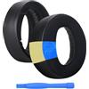 MMOBIEL Cuscinetti Auricolari di Ricambio per Sony PlayStation 5 3D Pulse Wireless Headset PS5 di MMOBIEL - Cuscinetti Gel Raffreddante - Padiglioni Cuffie - Nero